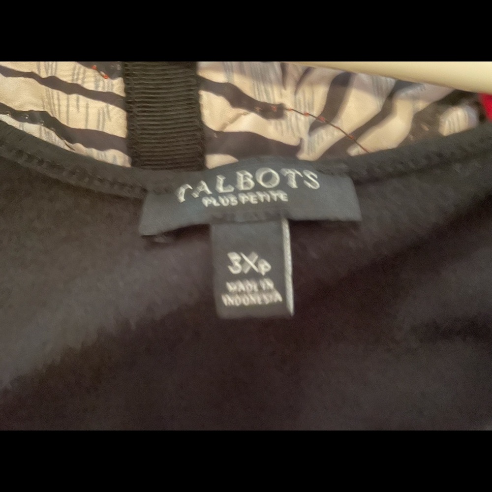 Talbots sleeveless black maxi dress with keyhole front and elastic waist - Picture 4 of 6